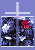 Fleurs et croix pour un doux r&eacute;confort